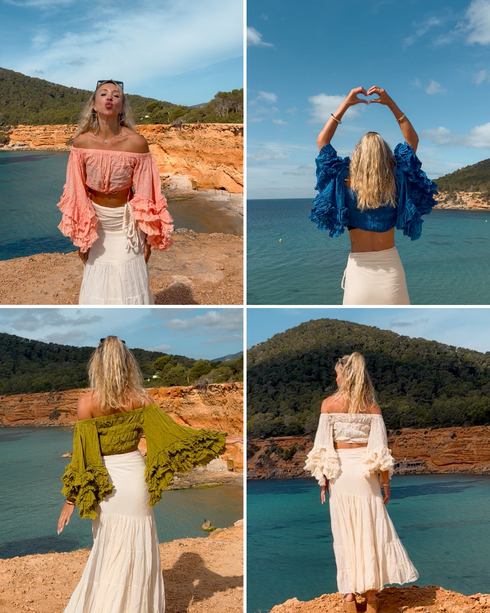 Boho Crop Shirt Aloe