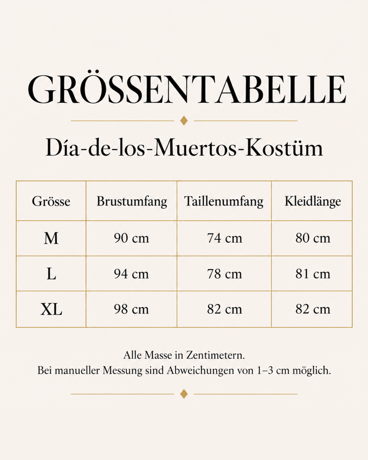Kurzes Halloween-Kleid mit floralem Ausschnittvolant