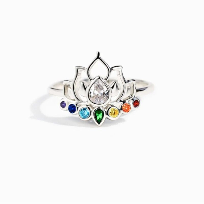 Ring Silber 925 | Lotus Chakra Power