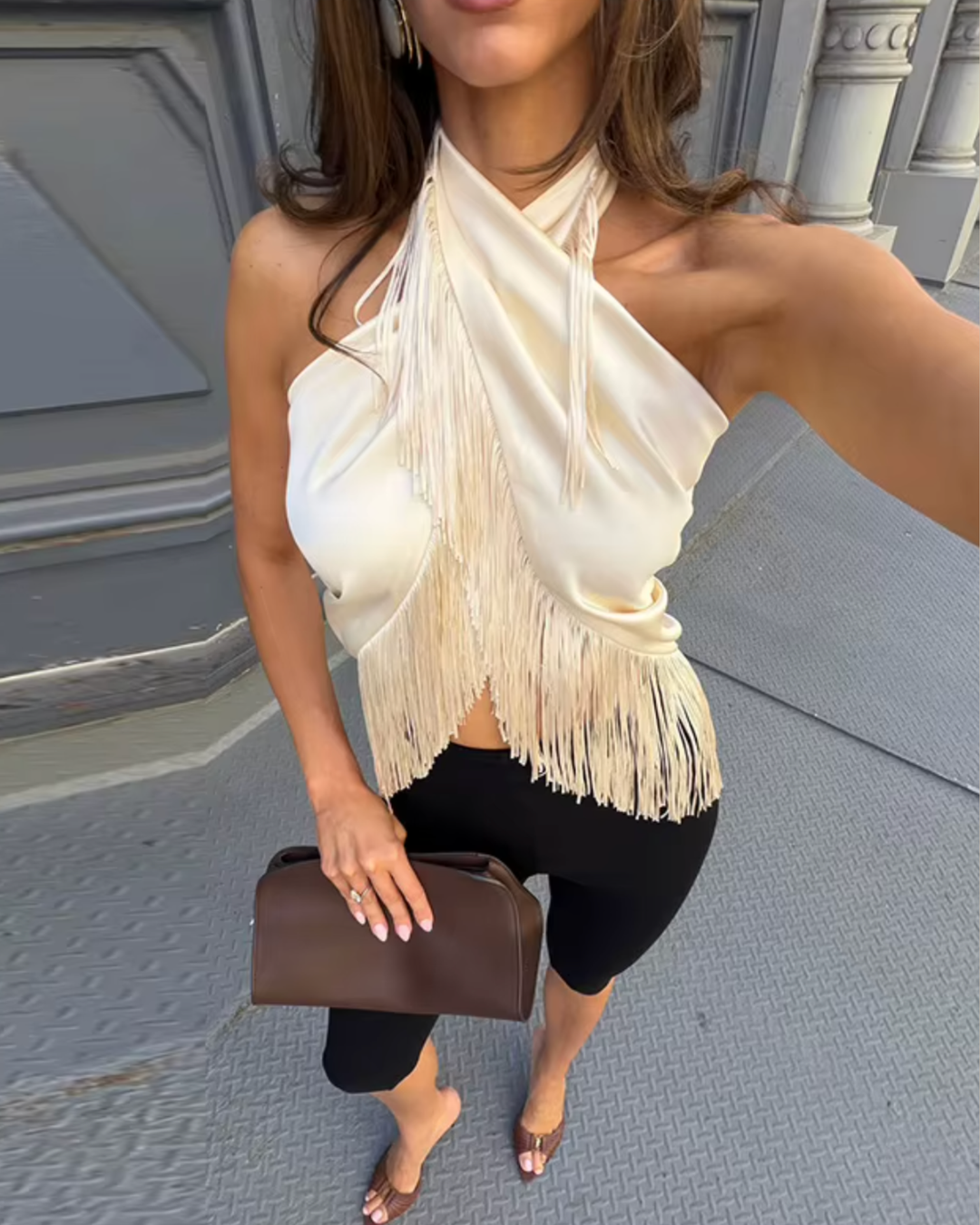 Fransen Top Pareo Sunset Sway