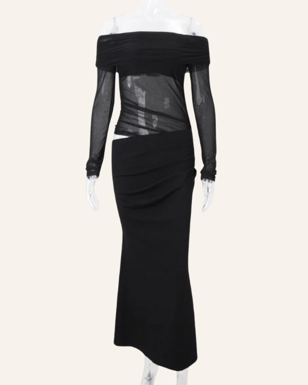 Langes Cut-Out Kleid Nocturna