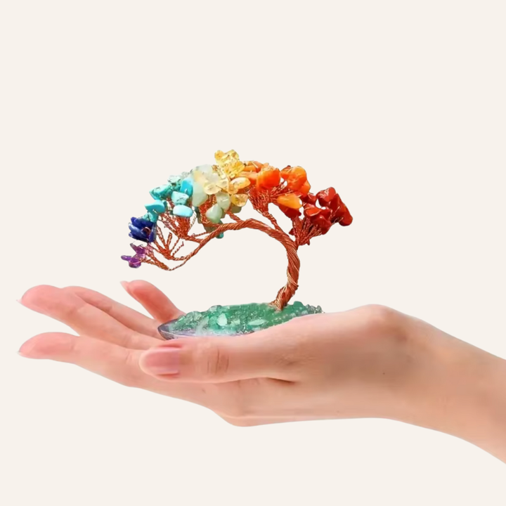 Meditations Deko Edelstein Baum | Lebensbaum Dekoration 