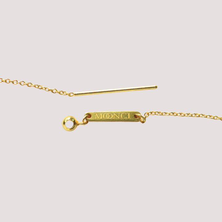 Moonci Charms Halskette | Minimalistischer Schmuck Silber 925