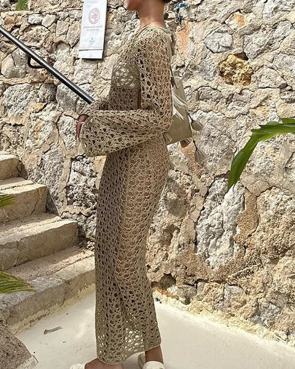 Sommerkleid aus Mesh im Ibiza Look - Boho Strandkleid 