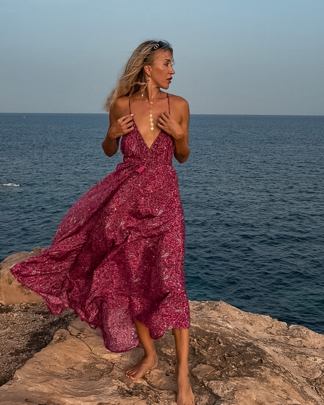 Sommerkleid Pink Paisley Oasis