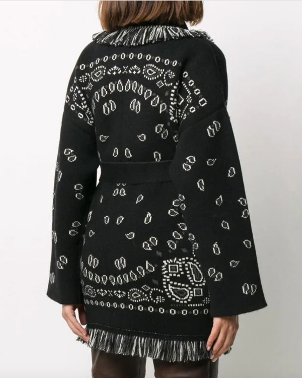 Kaschmir Paisley Strickjacke Ashanti
