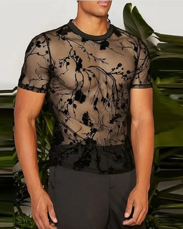 Transparentes Herren T-Shirt Zane