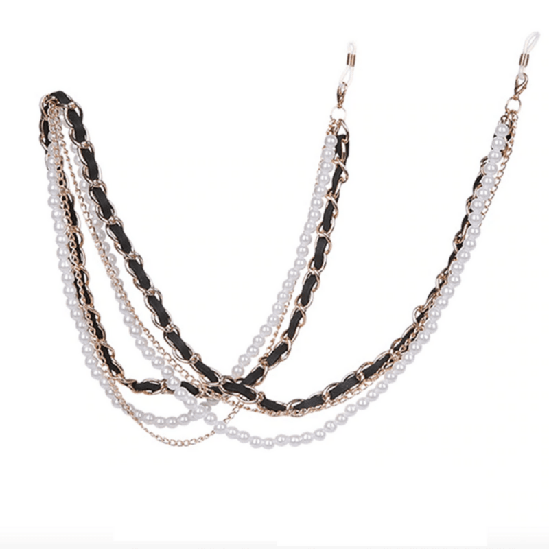 Brillenkette aus 3 diversen Ketten | Perlenkette für deine Brille 
