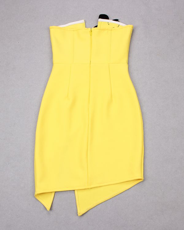 hochwertiges schickes Cocktailkleid Bodycon mit asymmetrischem Schnitt und Glitzer Strasssteine Blume 
