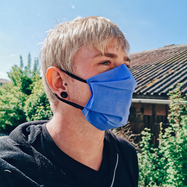 Herren Stoffmaske schwarz Leonardo
