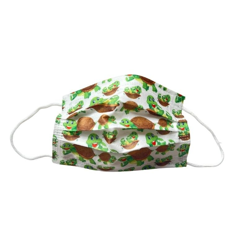 Farbige Kindermasken Einwegmasken fuer Kinder Kinder Hygienemasken mit Schildkroeten 