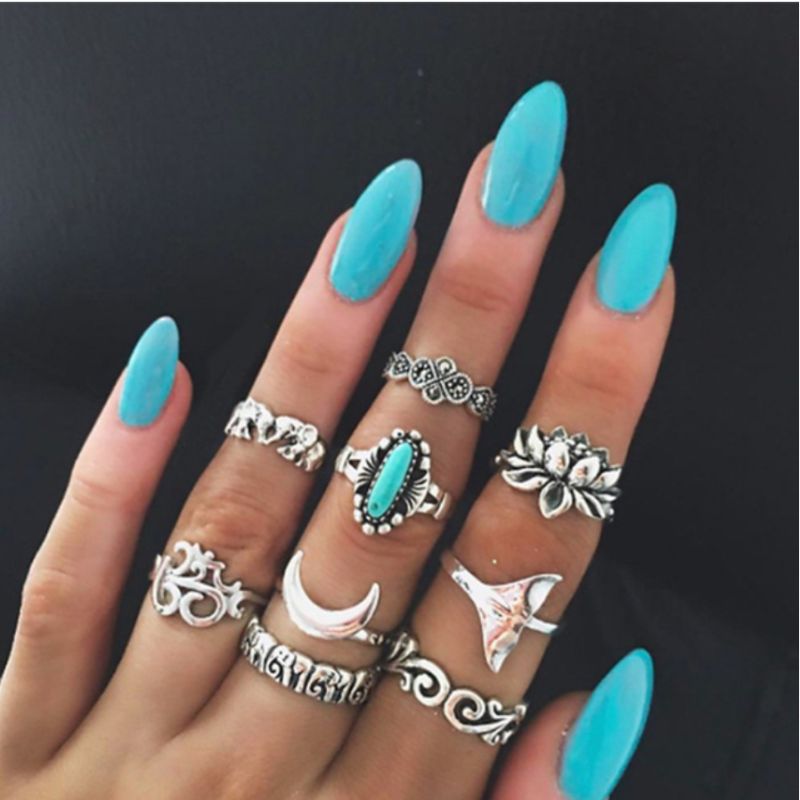 Finger Ringe Lotus Moon
