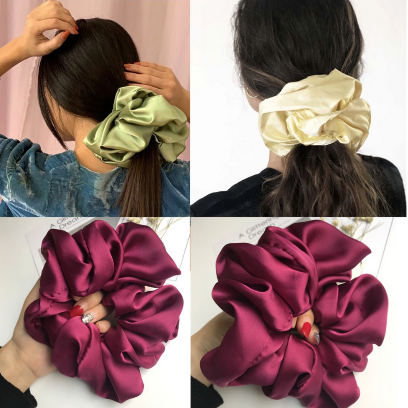 Scrunchie Haargummi Anwendung 