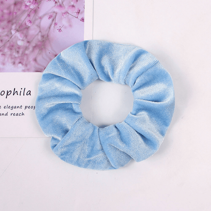 hellblau Scrunchie Haargummi