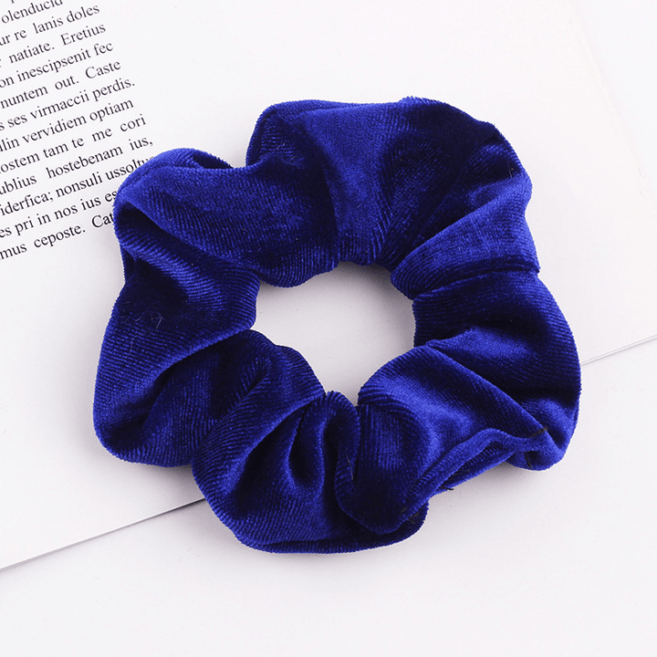 Scrunchie koenigsblau Haargummi Velvet Samt Schweiz