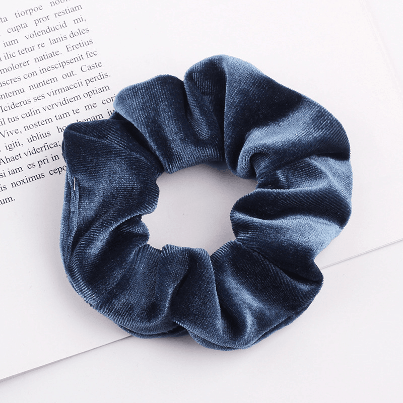 Scrunchie petrol Haargummi Velvet Samt Schweiz