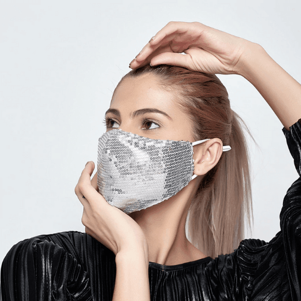 Glitzer Stoffmasken Shinebright