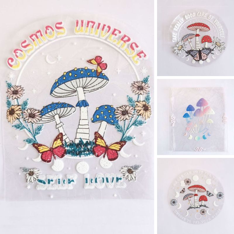 Sun Catcher Sticker Mushroom Universe