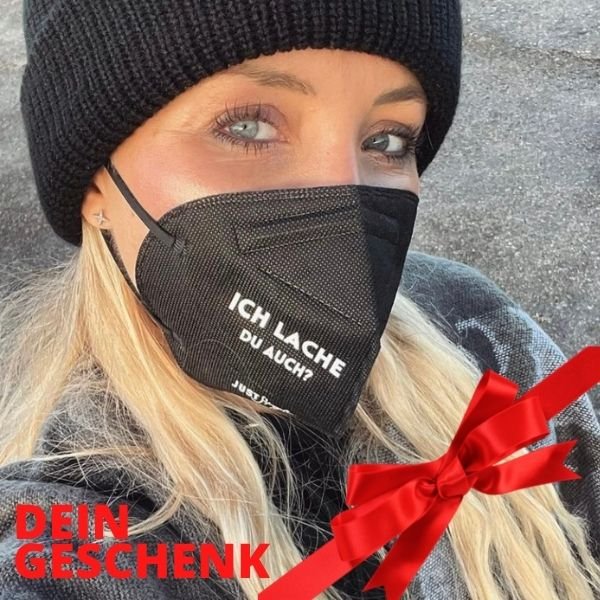 FFP2 Maske "Ich lache - du auch?" JustStyle