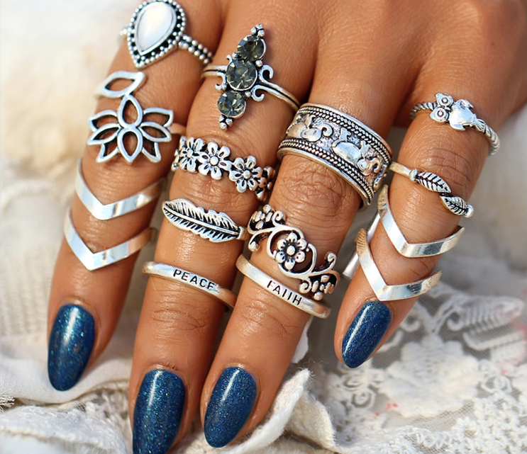 Ring Set Peace & Faith