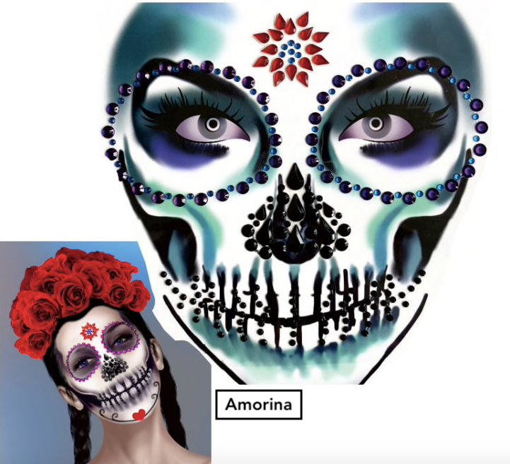 Glitzersteine Spooky