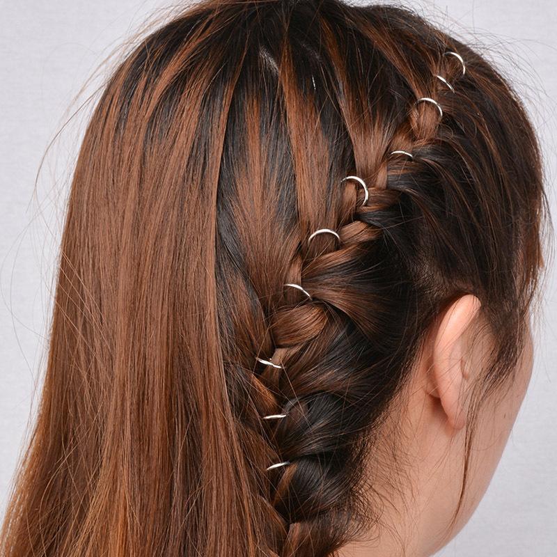 Haarkreise Haar Ringe um in den Zopf einzuflechten - Festival Haarschmuck