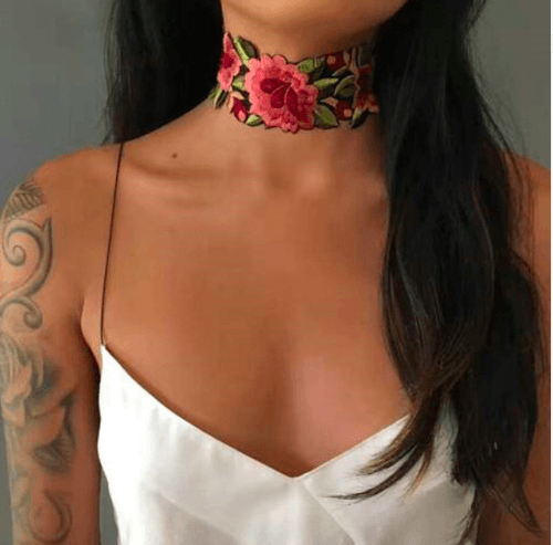 Choker Rosas