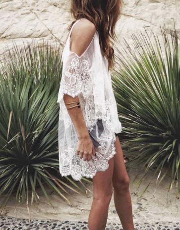 Kleid Spitzen