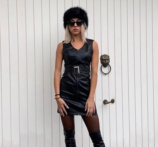 Kunstleder Kleid Alexa